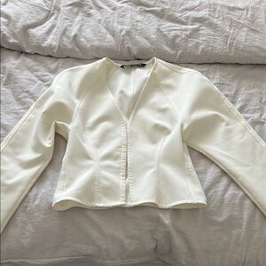 Zara structured fitted shirt